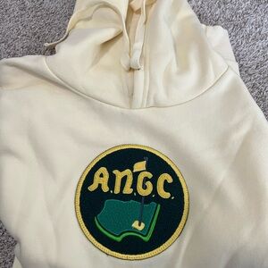 Augusta national golf club old logo yellow Hoodie with A.N.G.C. Patch